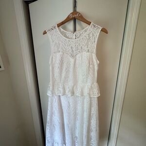 Lilly Pulitzer Elegant White Lace Dress